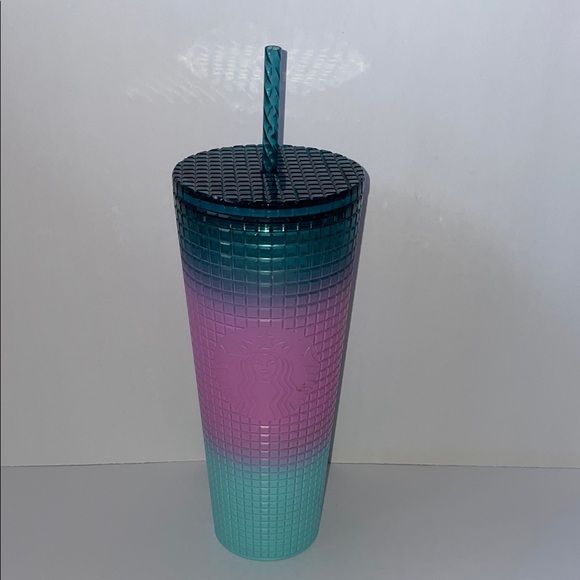 Starbucks Other - NWT Starbucks Pink & Teal Textured Tumbler.  24oz.